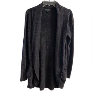 Barefoot Dreams dark Charcoal Open Front Cardigan Medium